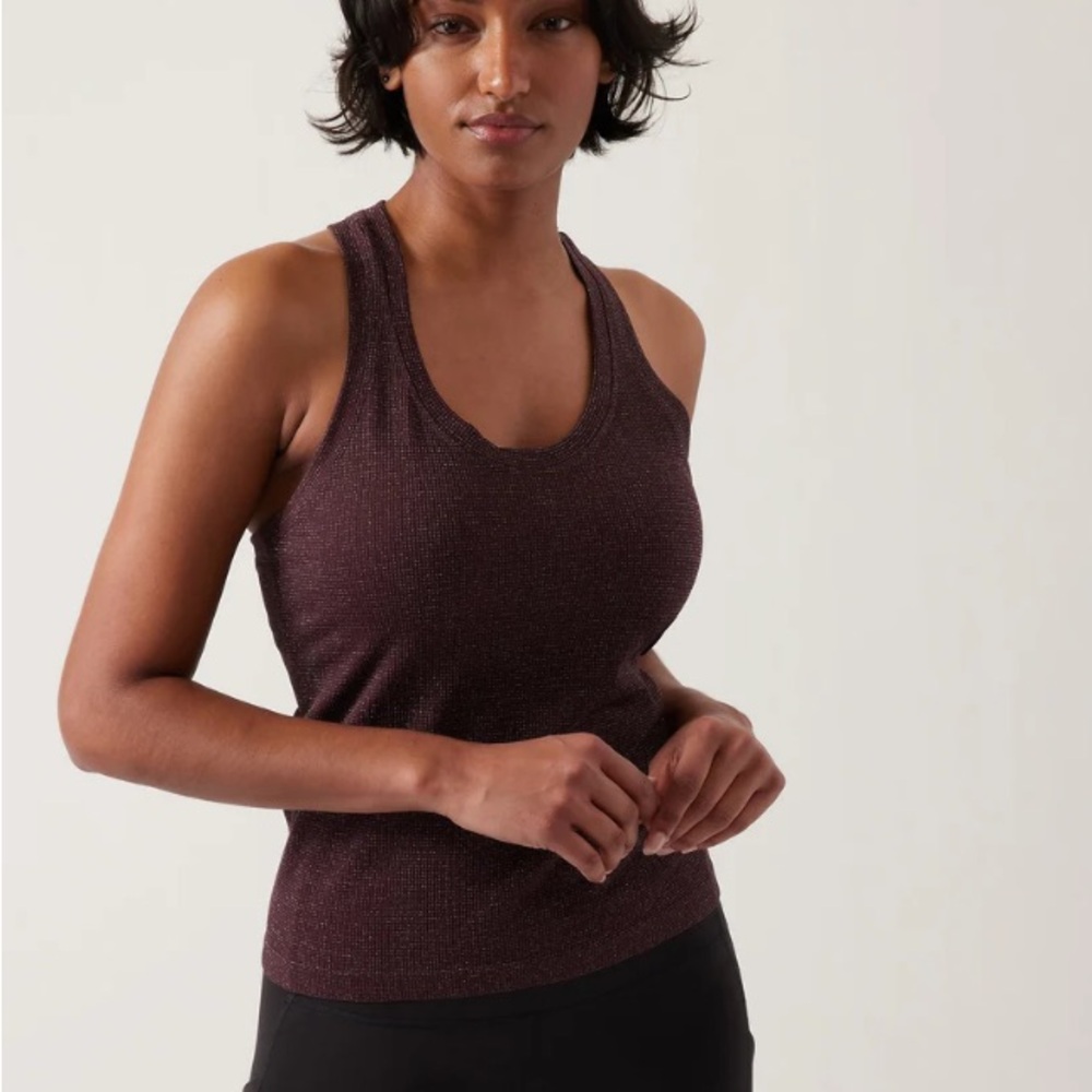 Athleta Plum Sparkle‎ Racerback Tank